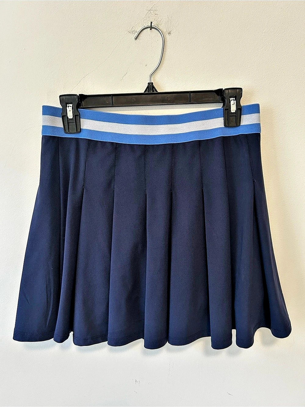 Jessica Simpson Court & Sport Striped Pleated Skirt in Blue Large
